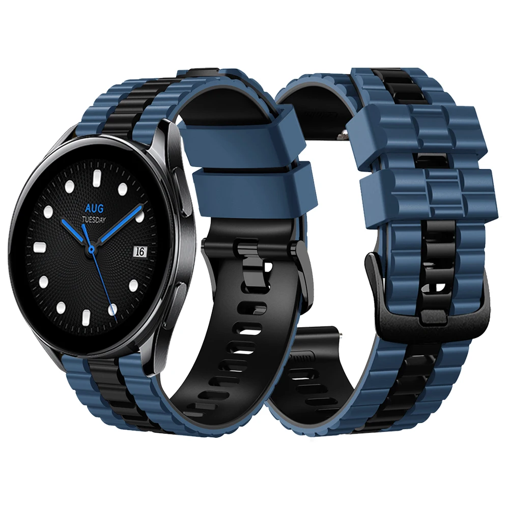 22mm silicone strap correa For Xiaomi Watch S2 46mm 42mm Replacement Band For Xiaomi S1 Pro / Active / Mi Watch color 2 Bracelet