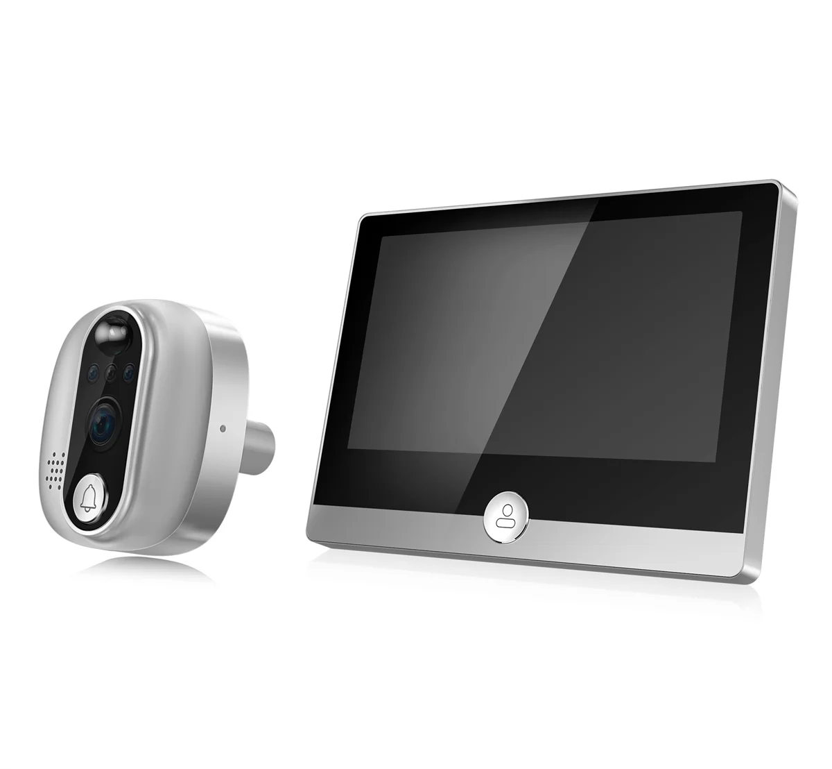 4,3 Zoll IPS Bildschirm 2MP 1080P Tuya APP WIFI IP Türklingel Intercom Video Tür Telefon Visuelle Türspion Kamera