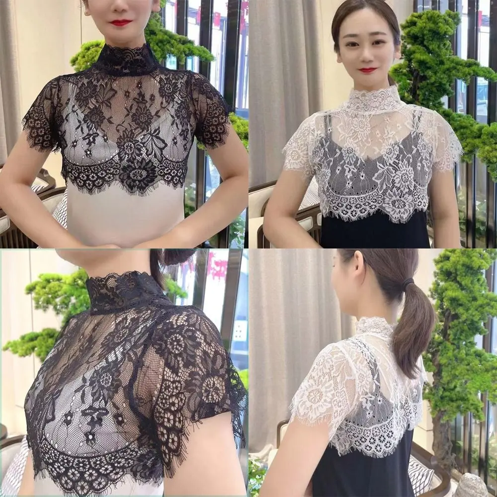 

Scarf Shawl Decoration Shirt Fake Collar Embroidered Lace Blouse Detachable Collar Clothes Accessories Fashion