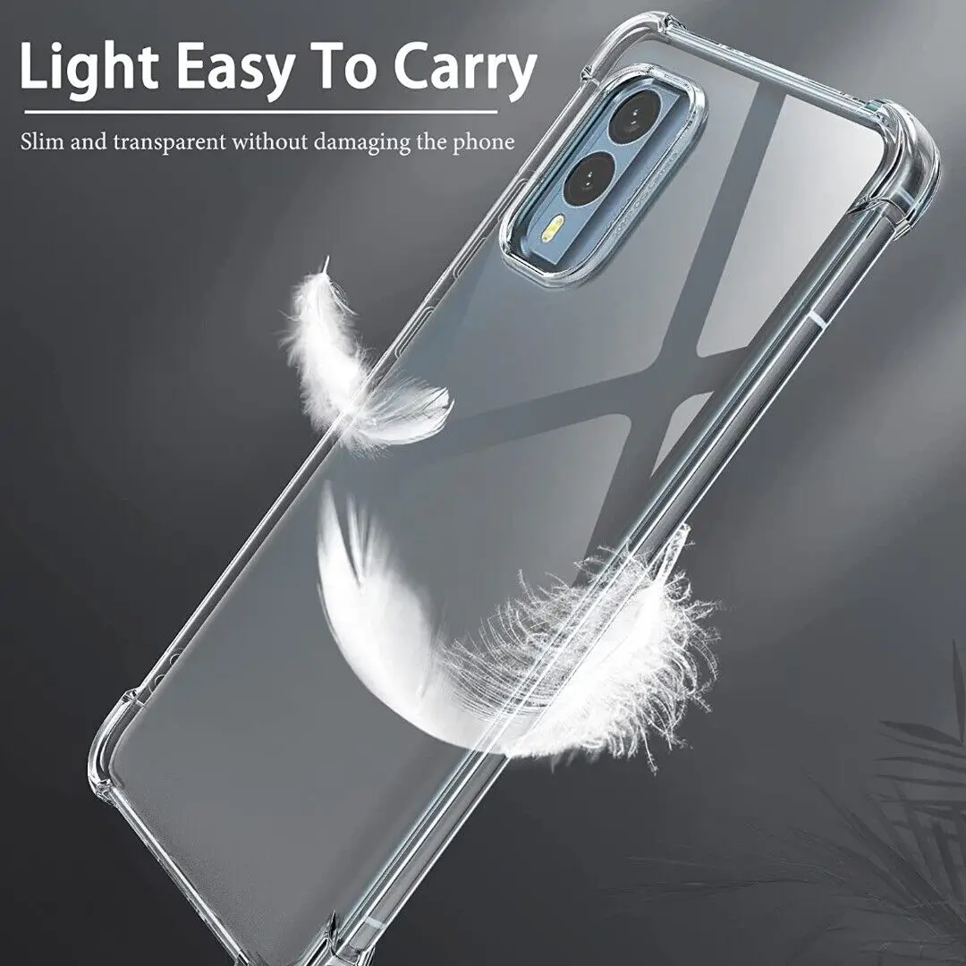 Soft TPU Transparent Phone Case for Nokia C210 C110 C22 C32 C12 XR21 G310 G400 G42 G22 Protective Cover Shockproof Fundas