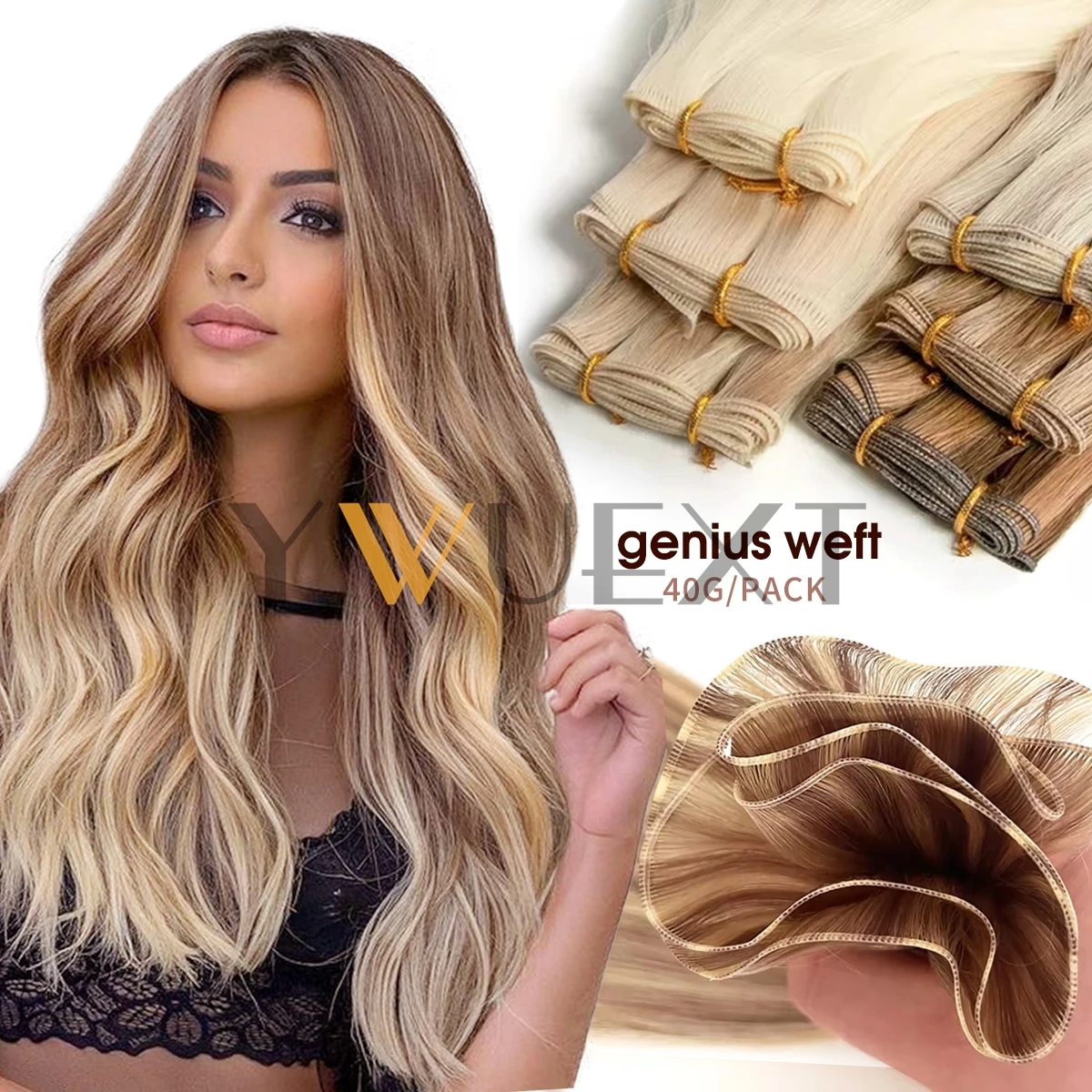 

Невидимые натуральные утки, наращивание человеческих волос, 12-20 дюймов, прямые легкие пучки волос, натуральные тонкие бесшовные плетения волос