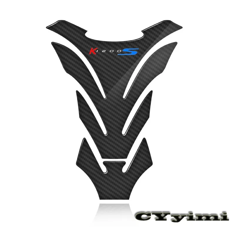 

3D Carbon Fiber Motorcycle Fuel Tank Pad Cover Protector Decal Stickers For K1200S K 1200 S