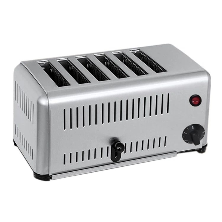 Commercial Electric Bread Maker Toaster Oven Machine 6-Slice Retro Toasters Oven Breakfast Toast Maker for Restaurant