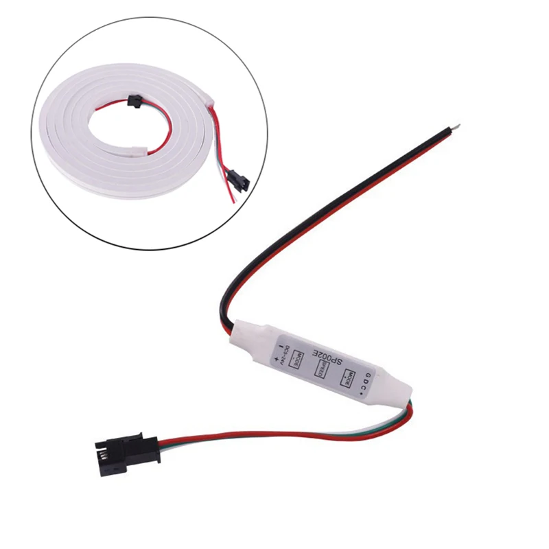 Mini WS2812B WS2811 Controller per Pixel LED Strip Light USB 3 Key WS2812 LED Light Strip SP621E Music Bluetooth APP DC5V-24V