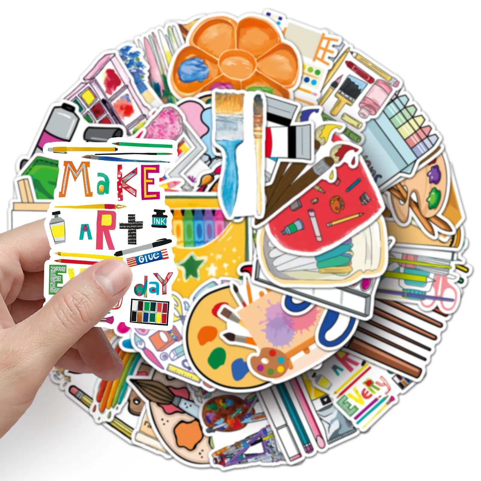 

50PCS Cartoon Painting Tool Sticker DIY Decoration Mobile Phone Case Notebook Water Cup Waterproof Graffiti Toy Gift Sticker