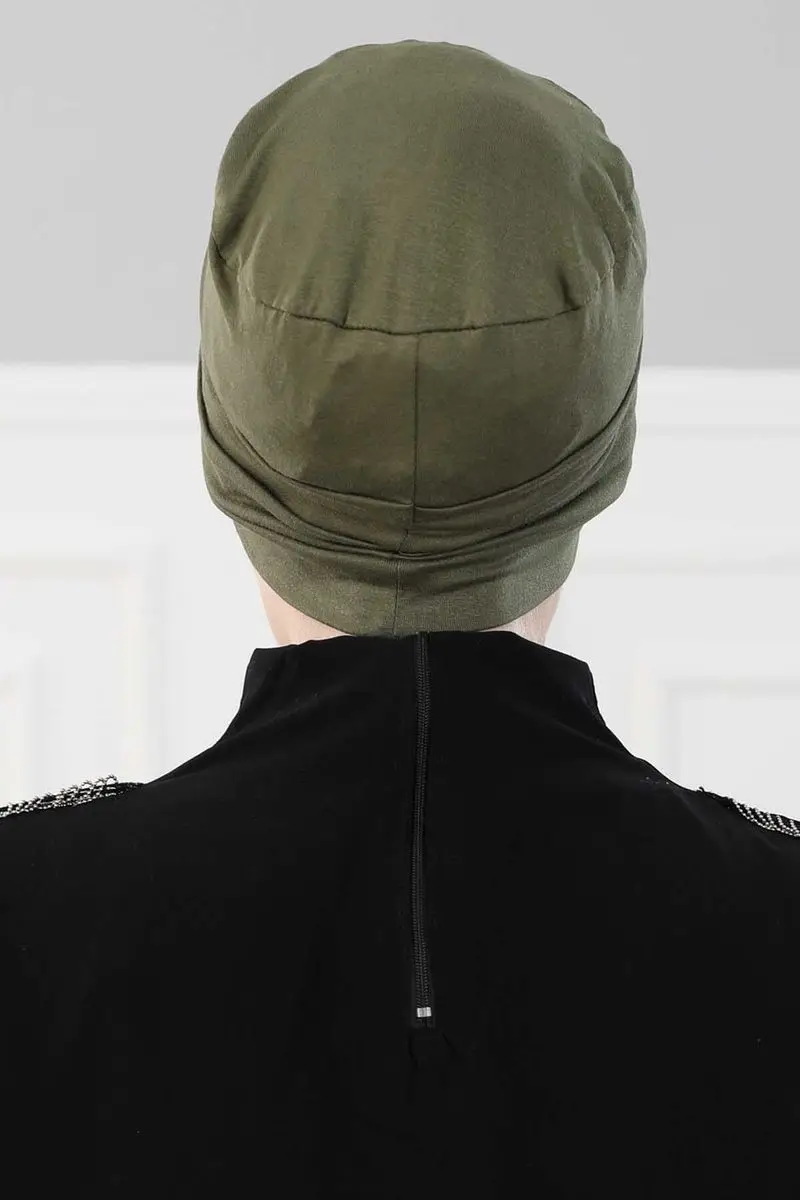 Beret Model hidżab kości khaki