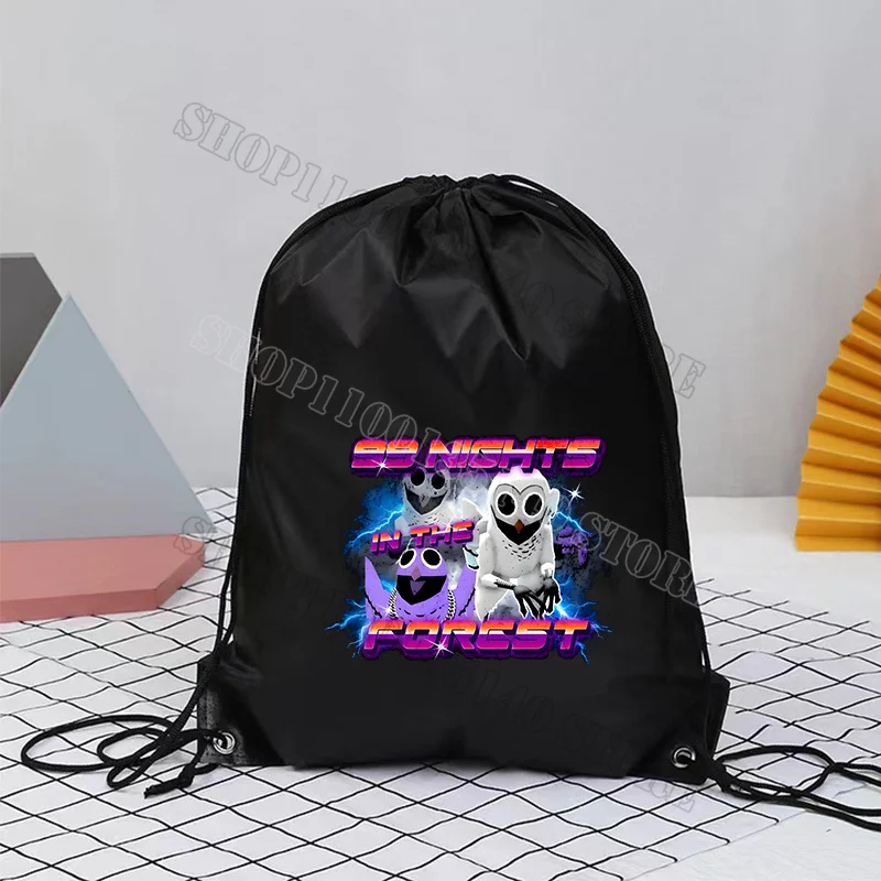 99 ليلة في الغابات الرباط حقيبة أنيمي حقيبة ظهر تحمل على الكتف سعة كبيرة كول الرجال بنين رياضة رياضة خفيفة الوزن تخزين حزمة هدية #5