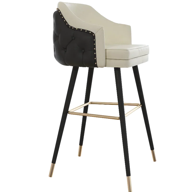 Industrial Dining Chair Office Minimalist Luxury Kitchen Chairs Bar Stool Furniture with Backrest Sillas De Bar Design Chair