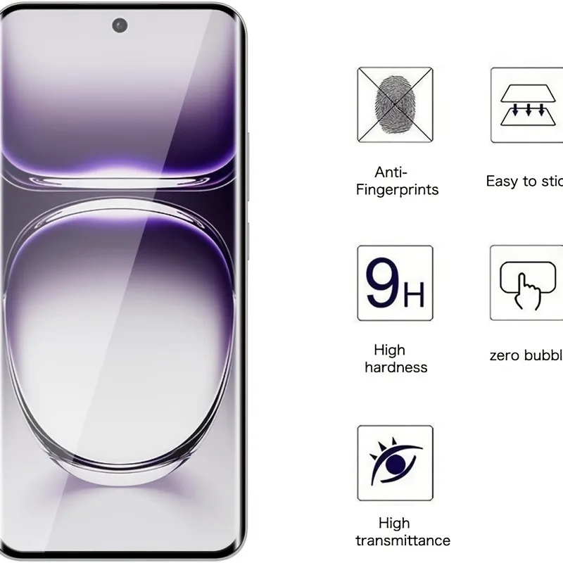 6 in 1 HD Tempered Glass Screen Protector + Camera Lens for OPPO Reno12 5G 12 Pro 10 11 PRO 13 14 Find X8 X7 X6 X5 Ultra Pro 5G