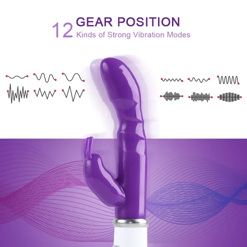 Rabbit Vibrator for Women Powerful G Spot Female Clitoris Stimulator Vibrating Silent Adult Sex Toy For Female Masturbator Shop - Image 3