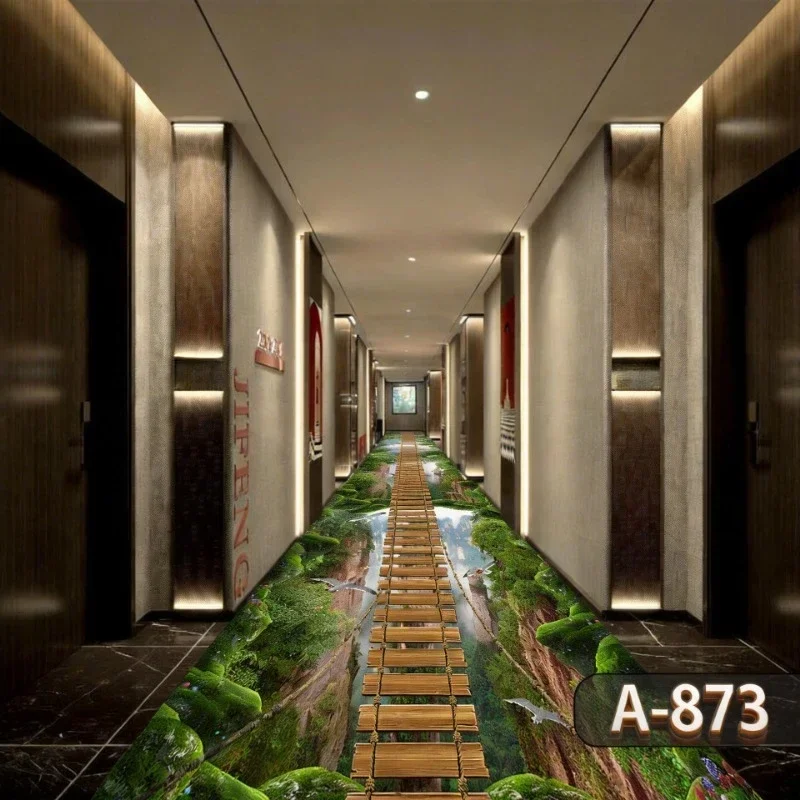 Nordic Luxurious Style Long Corridor Carpet Marble Decoration Runner Hallway Home Aisle Floor Mats Living Room Entryway Area Rug