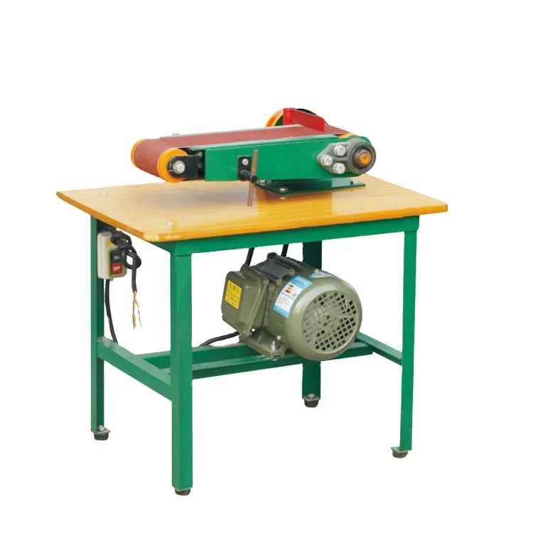 Professional Manufacture Cheap 750W Abrasive Polishing Wide Belt Sander Roller Sanding Machine
