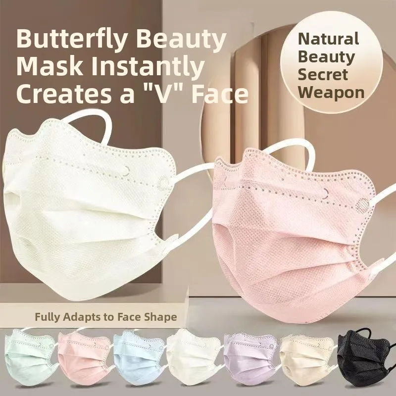 

Slimming Face Mask ape Disposable Thin High Aesthetic Value V Face Women Cloud Wave Breathable Individually Paaged