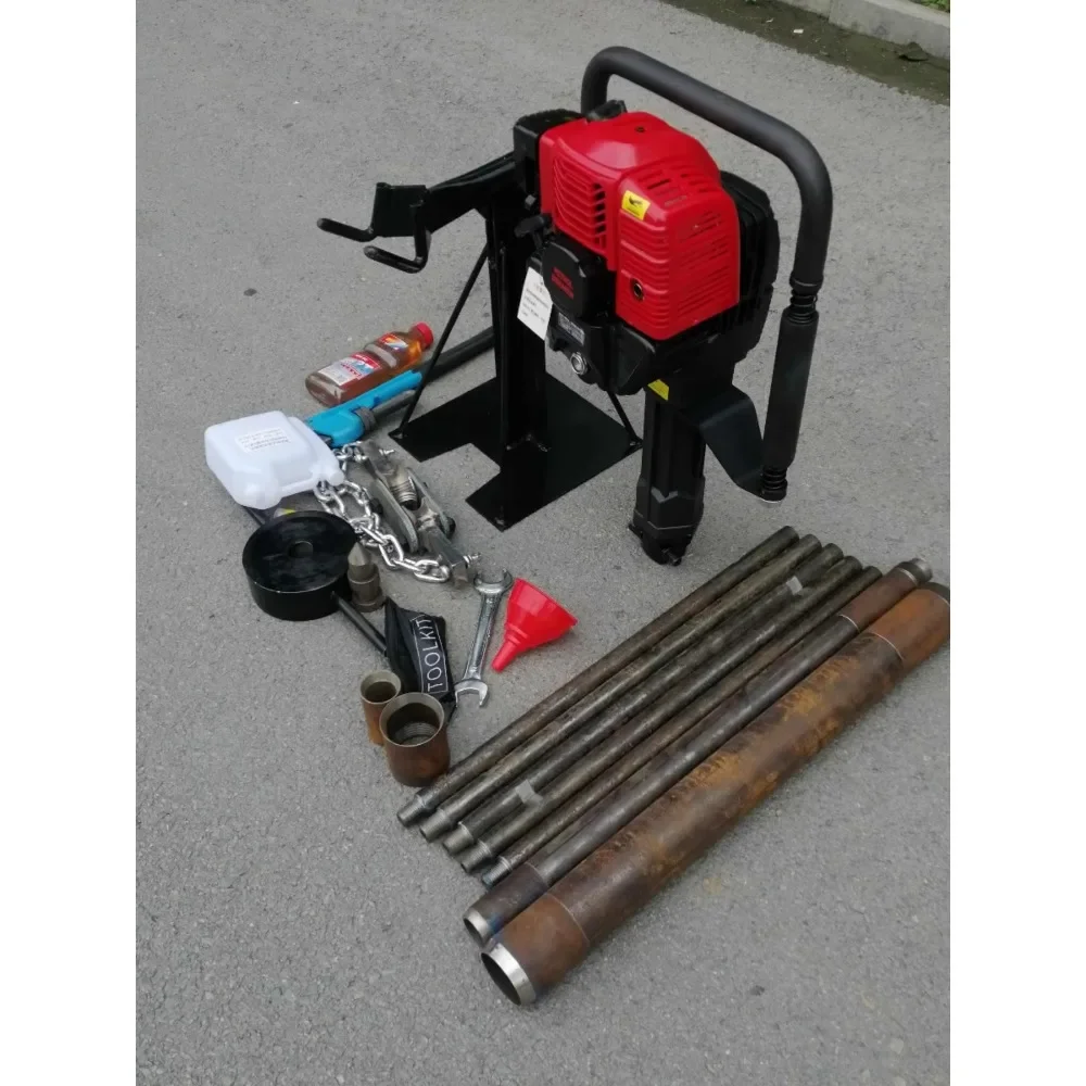 Spot backpack drilling rig, single person operation, portable drilling rig, convenient to use, lightweight soil retrieval drilli