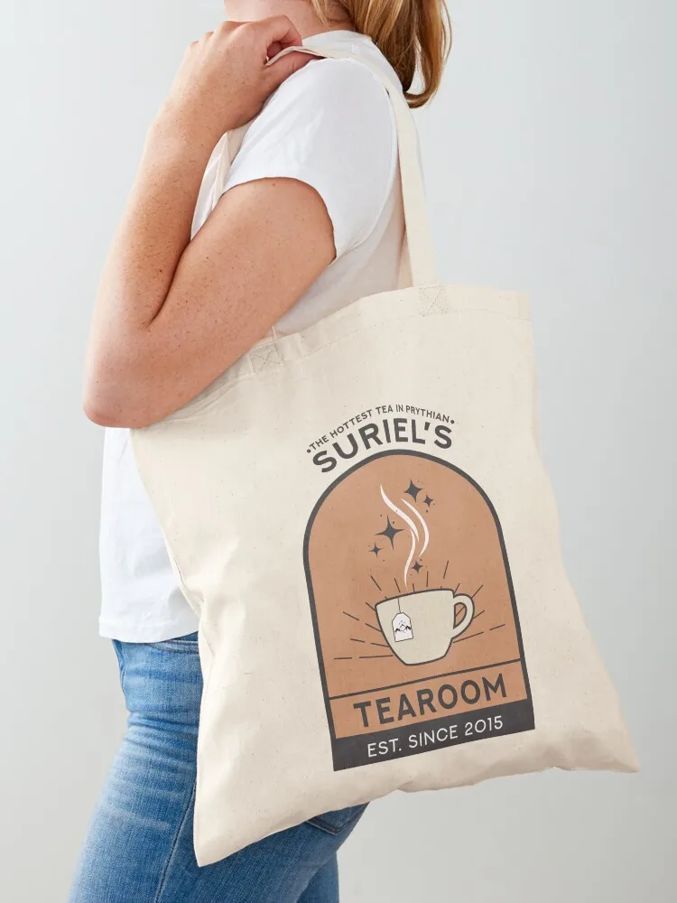 

Suriel's Tearoom Tote Bag shopping cart bags foldable reusable bag sac pour femme Lady bag