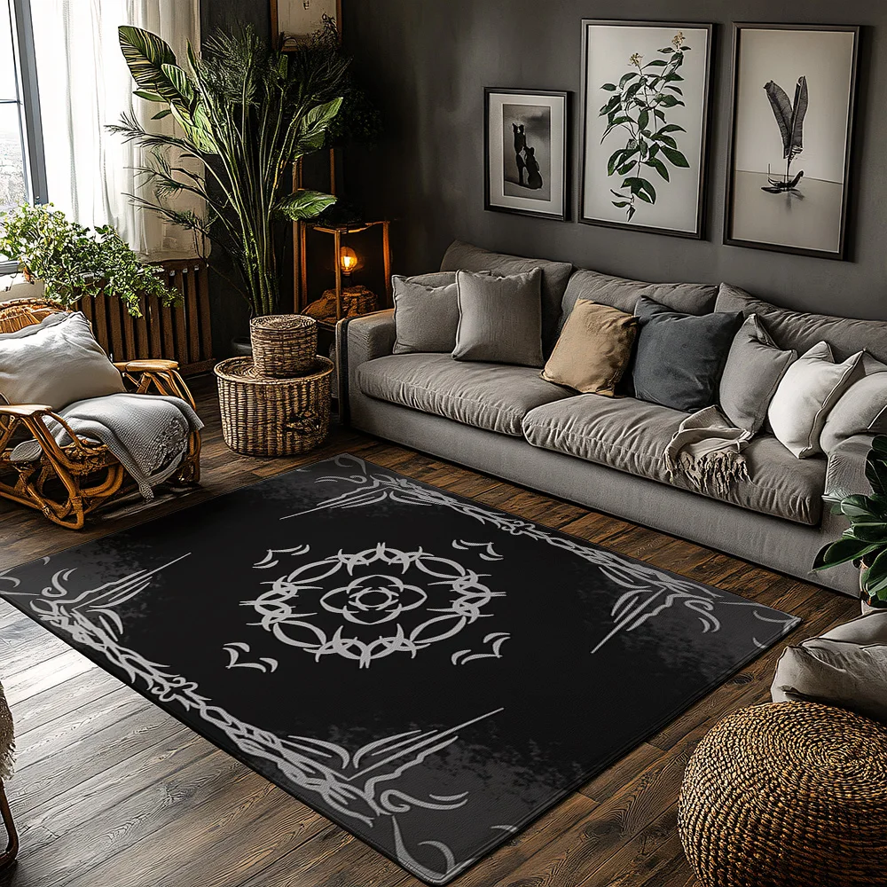 

Уникальный напольный коврик с скандинавским узором, моющийся нескользящий входной коврик, современный домашний декор, ковер для гостиной, домашний коврик для приветствия