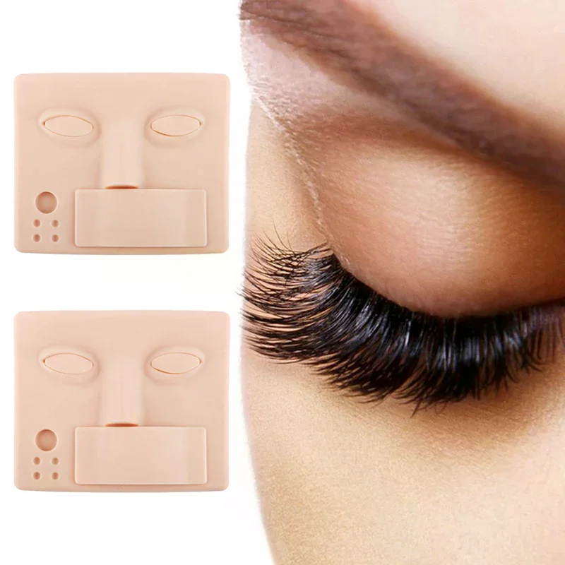 Cabeça de manequim para extensão de cílios, acessórios de maquiagem para prática com olhos removíveis, cílios postiços, modelo de treinamento de enxerto