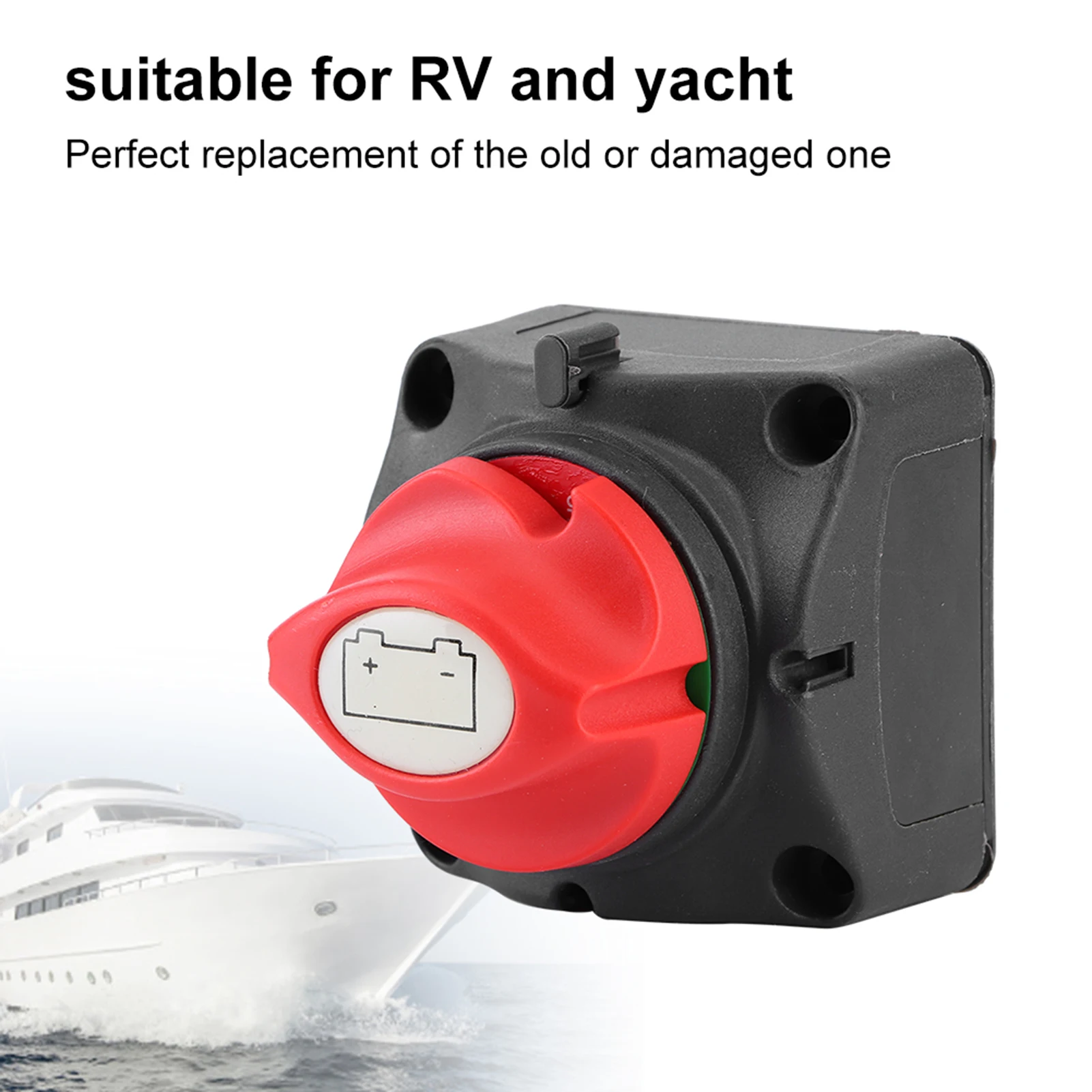 12V Battery Power Isolator Master Disconnect Cut Off Two Level  for RV Yacht Battery Disconnection