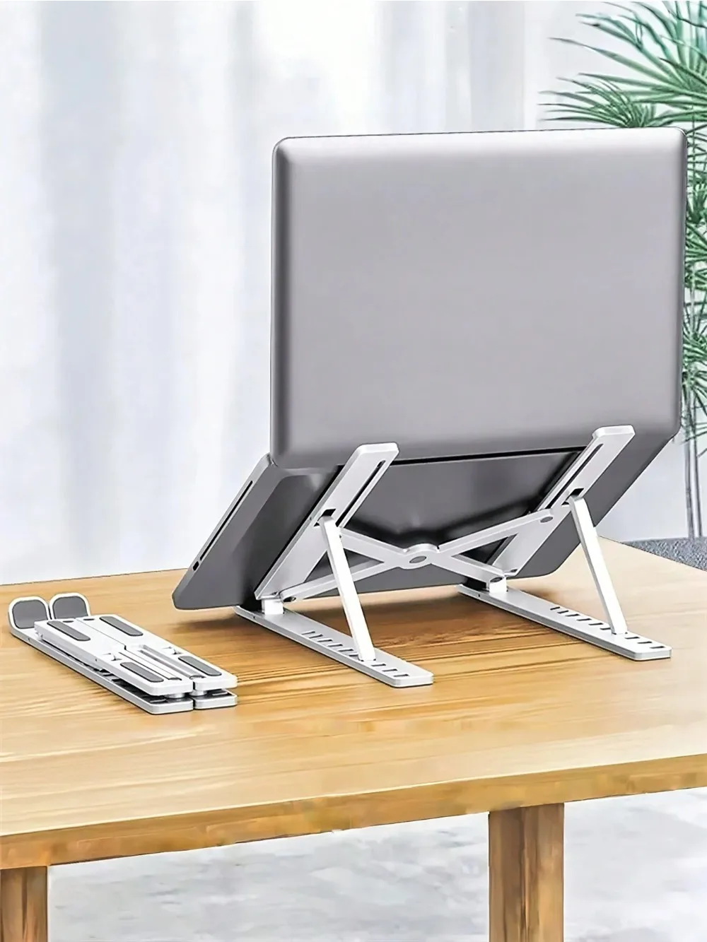 Laptop Stand, Ergonomic Portable Plastic IPad & Phone Stand With 10-Speed, Suitable For  Laptop, Office Bedroom Study And Travel