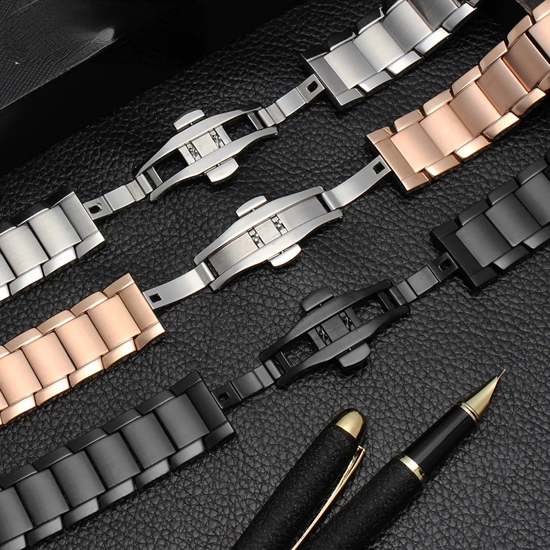 316 Stainless Steel Watch Strap for Armani AR2448 AR2447 AR2433AR2434 Steel Wear Comfortable Metal Watchband Accessories 22mm