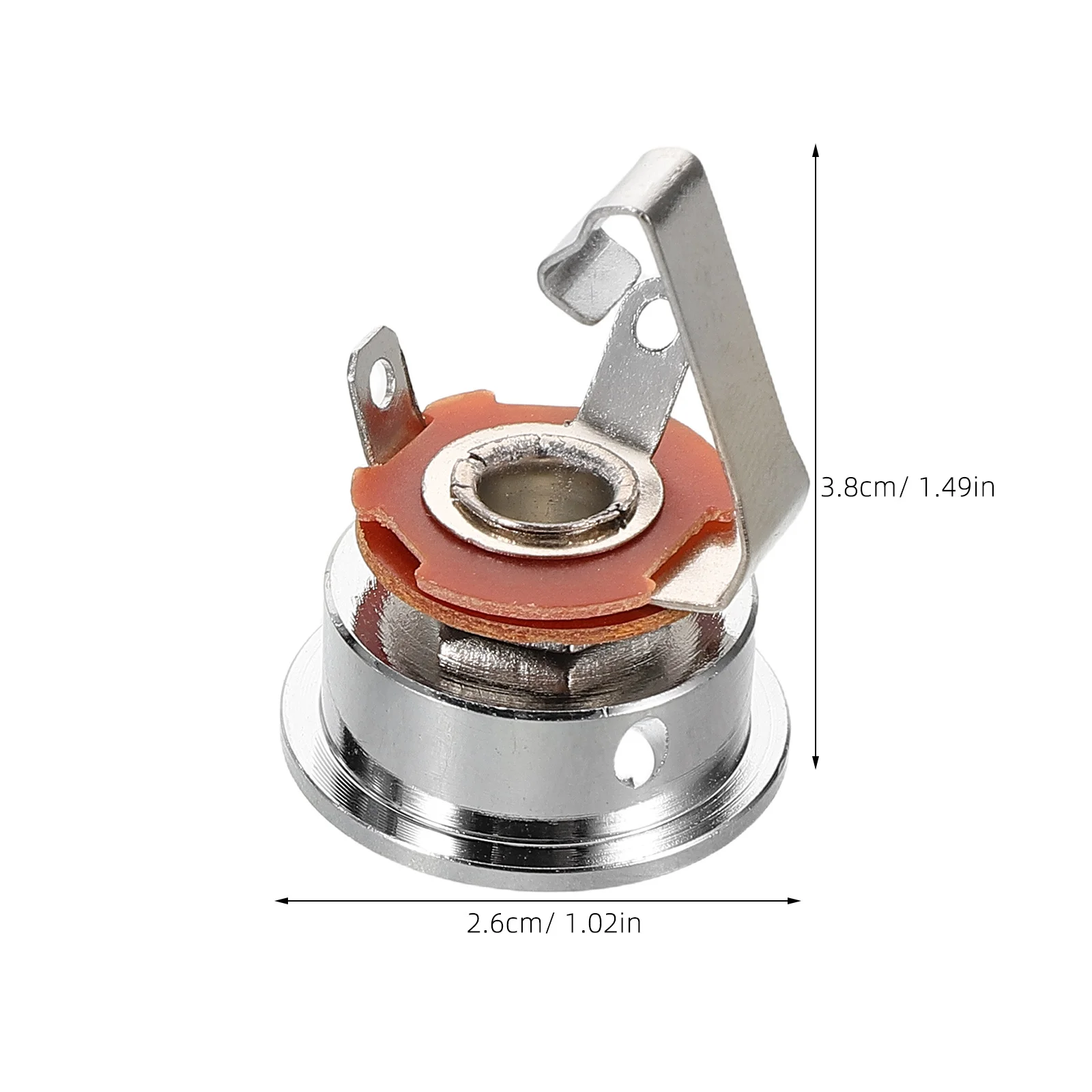 2 قطعة ملحقات الجيتار الكهربائي كوب مستدير مقبس الصوت لوحة متينة البناء البلاستيكي المعدني متوافق مع مختلف #6