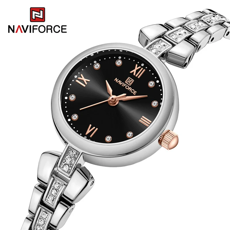 

NAVIFORCE Brand New Luxury Watch for Women High Quality Quartz Wristwatch Fashion Waterproof Zinc Alloy Clock Relogio Feminino