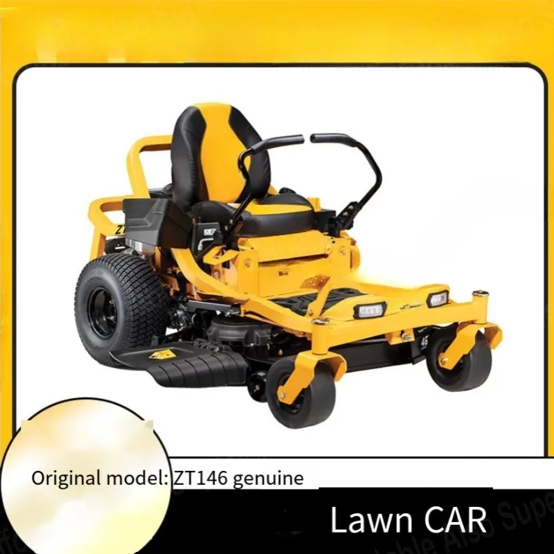 Rasenauto ZT146 Aufsitzrasenmäher Rasenmäher Auto Gartenplatz Rasengrünungsmäher Auto 15 Gänge 70 l Rasenbox