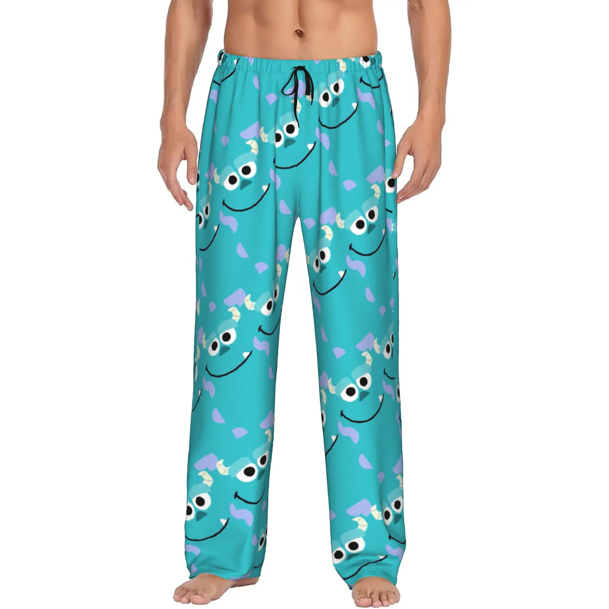 

Custom Print M-Monsters Anime University Pajama Pants Men's Sleep Sleepwear Bottoms with Pockets
