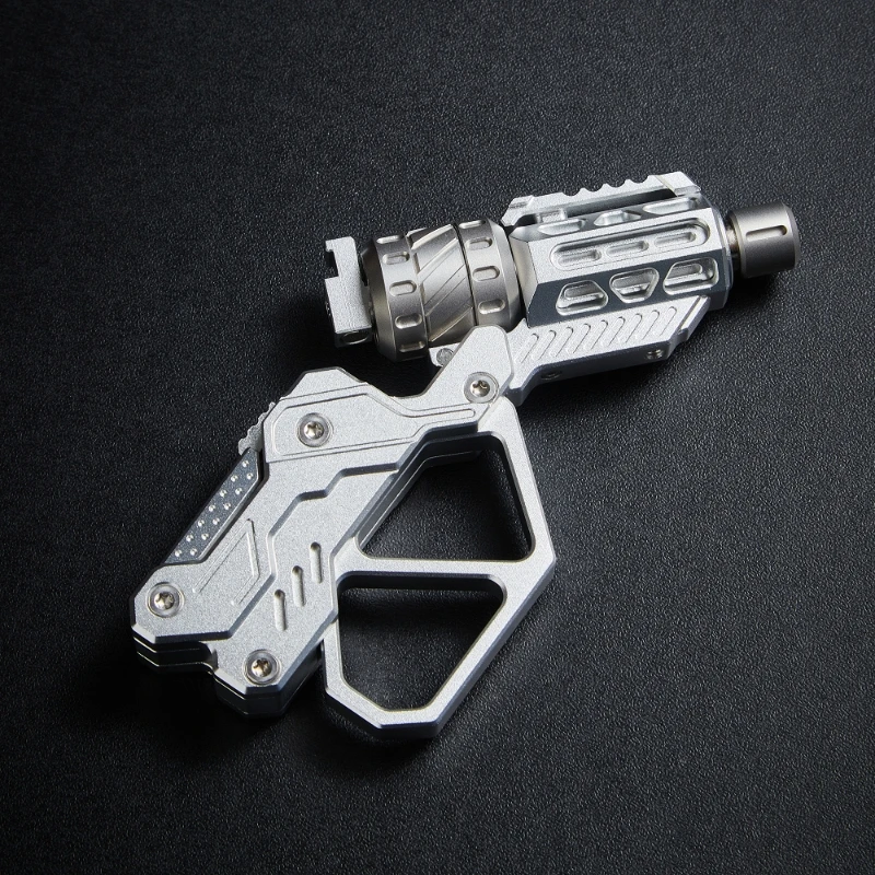 EDC QT-3000 Rewolwer Flip Push Slider Gun Dekompresja Fidget Spinner Wielokrotna możliwości odtwarzania Lęk Stres Metalowy żyroskop na czubku palca Zabawka