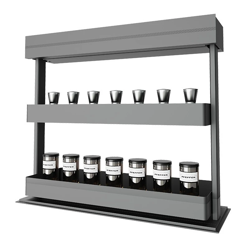 Hanging cabinet electric lift basket kitchen intelligent voice touch pull-down rack seasoning storage basket lift