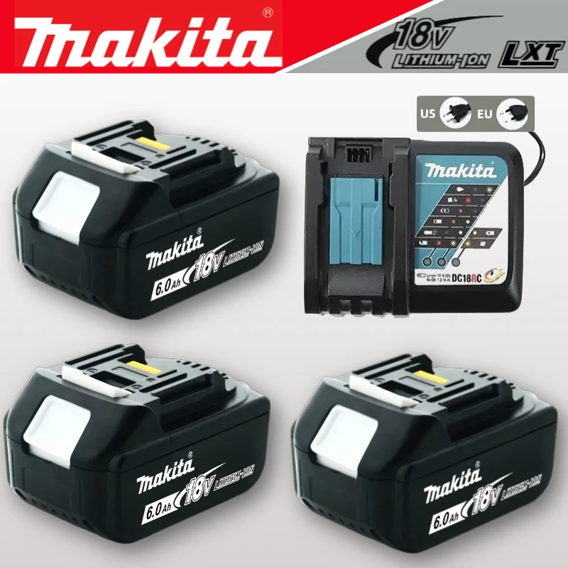 100% Original makita 18 v battery，Power Tool BatteryBL1850 bl1860 bl1860 bl1830 bl1815 bl1840，for makita 18v battery 6.0ah