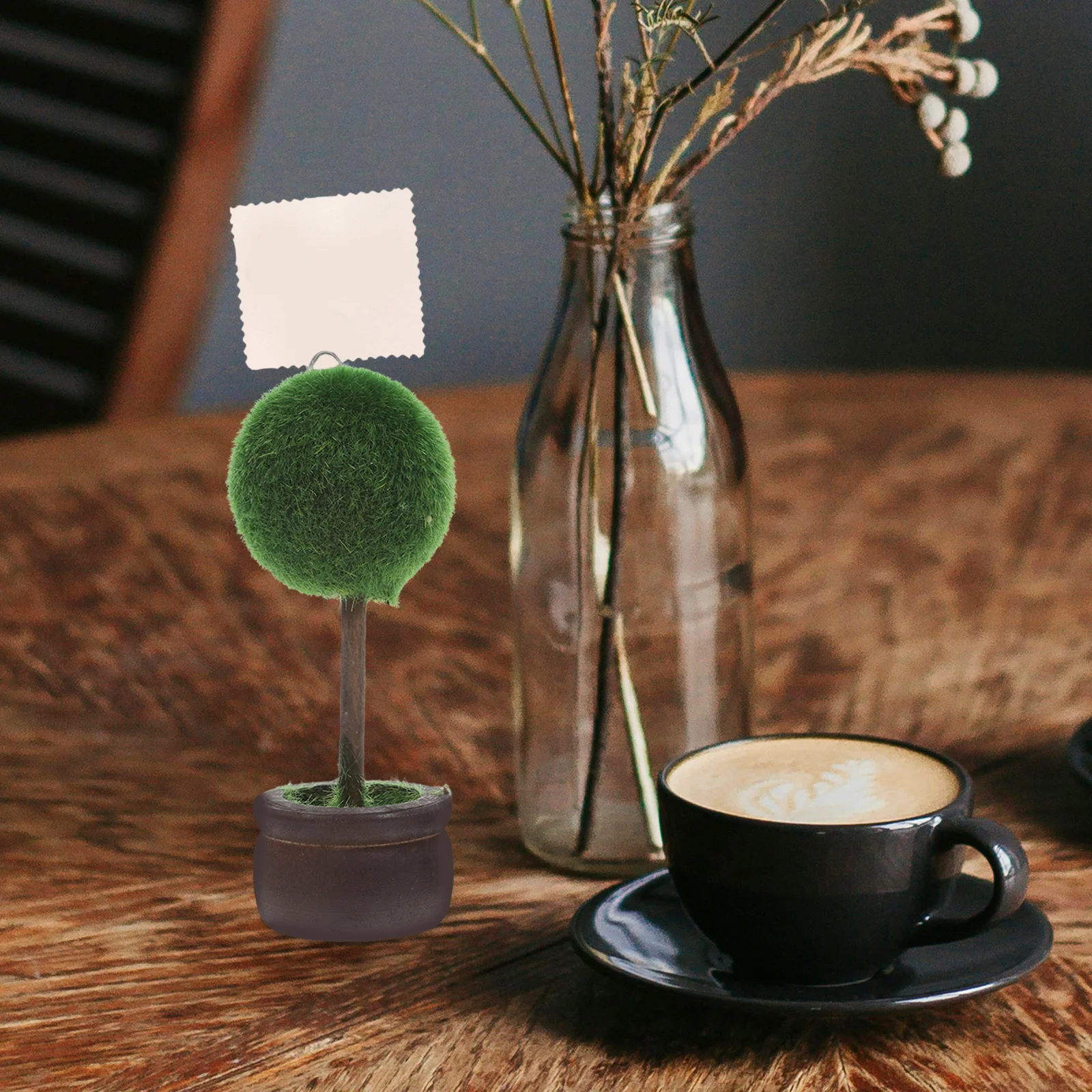 

2pcs Table Number Holder Resin Flocked Display Stand For Wedding Party Menu Sign Clip Photo Picture Holder Kitchen Bar