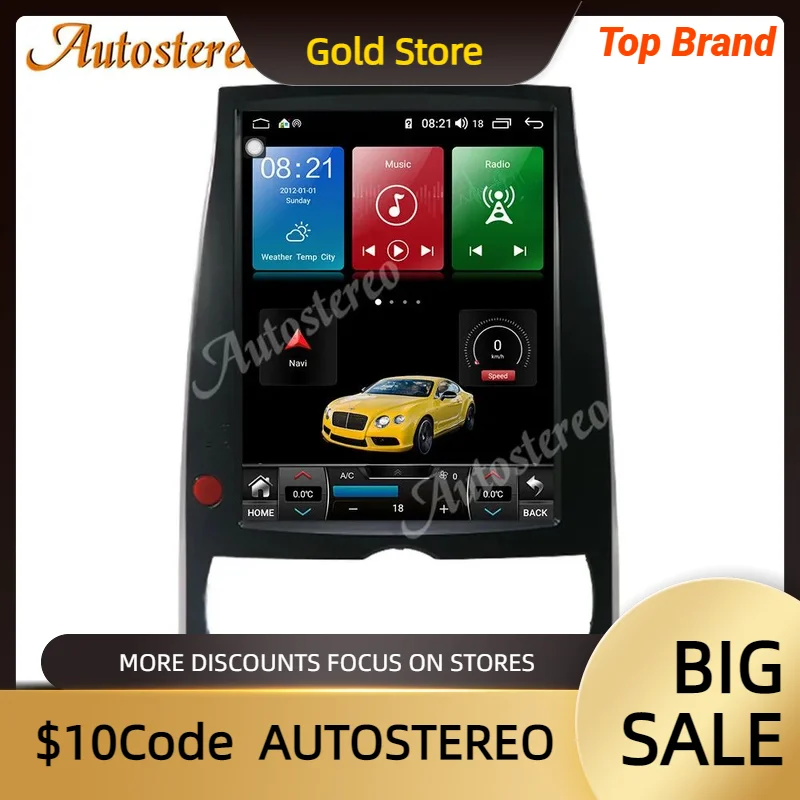 Android 10 6+128 Car Radio GPS Head Unit For Hyundai Rohens Genesis Coupe Auto Car Navigation Autostereo Video Multimedia Player