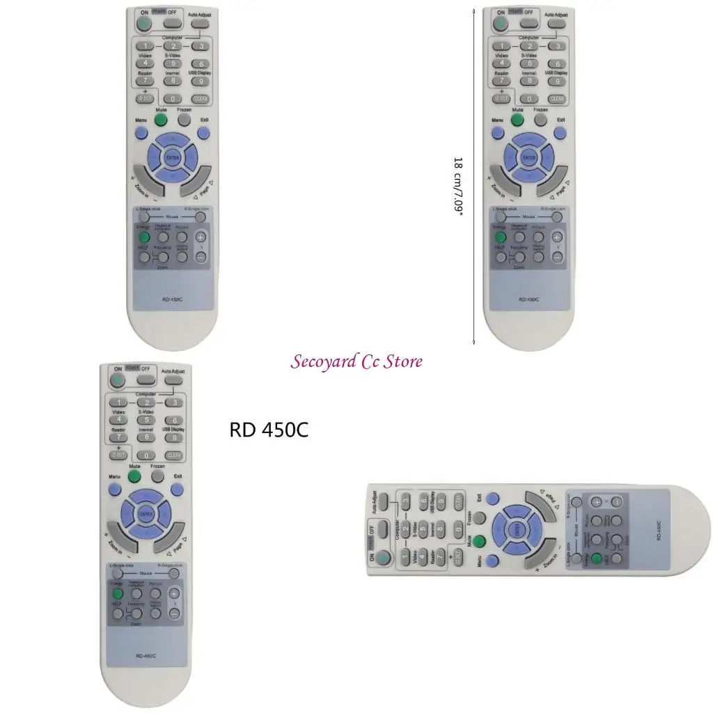 N3UC جديد استبدال جهاز التحكم عن بُعد لجهاز عرض Projector RD-450C للمكتب المنزلي