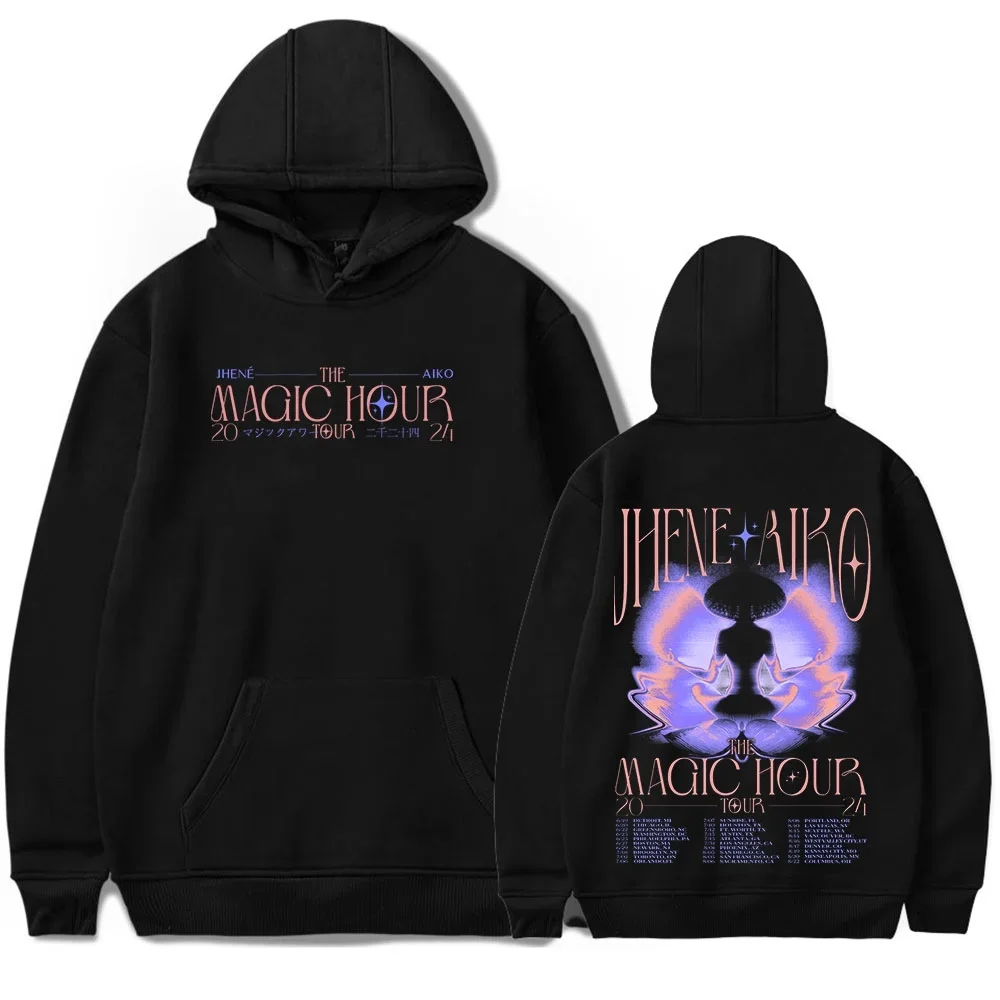 

Толстовки Jhené Aiko Merch для женщин/мужчин, зимняя толстовка с длинными рукавами The Magic Hour Tour