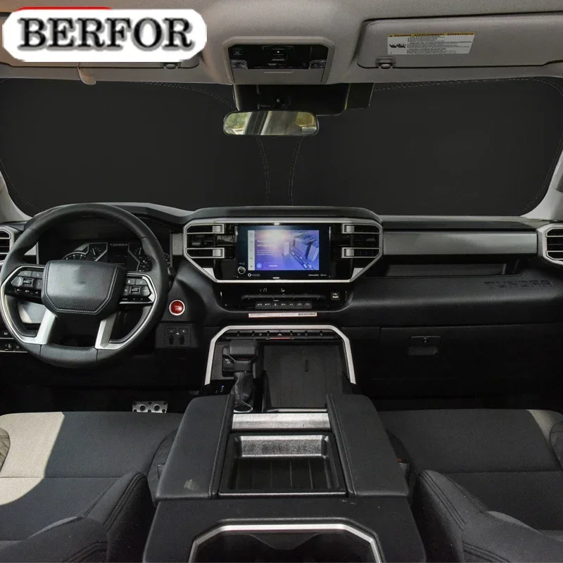 

For Toyota Tundra 2007-2023 Car Styling Nano-Insulat Windshield Sunshade Front Window Sun Shade Visor Auto Interior Accessories