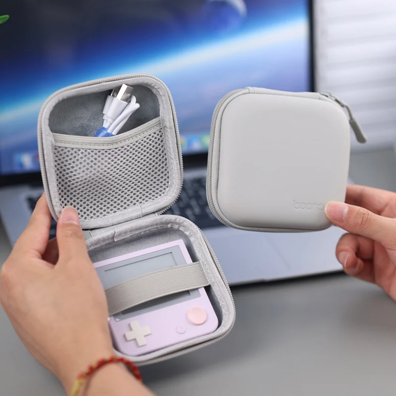 EVA Hard Shell Electronics Organizer Shockproof Travel Storage Bag for MacBook Charger Power Adapter Charging Cable Earphone