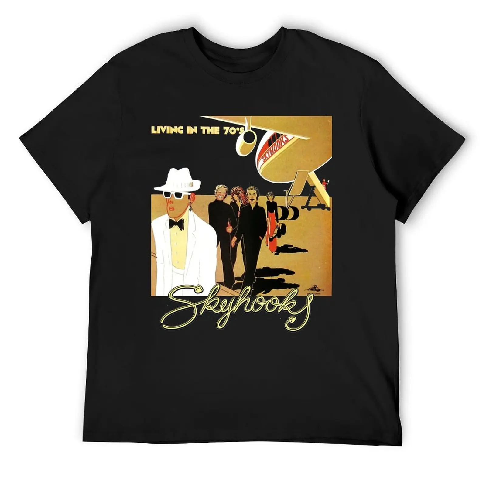 

AusRock 08 Skyhooks Tee T-Shirt graphic t shirt vintage cute tops Louboutins summer clothes t shirt men