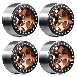 4pcs 1.9 Beadlock Wheelïž4PCSïž Rim -10mm Hex 12mm Fit for 1/10 RC Crawler TRX4 TRX6 Axial SCX10 II III 90046 Redcat GEN7 VS4-10