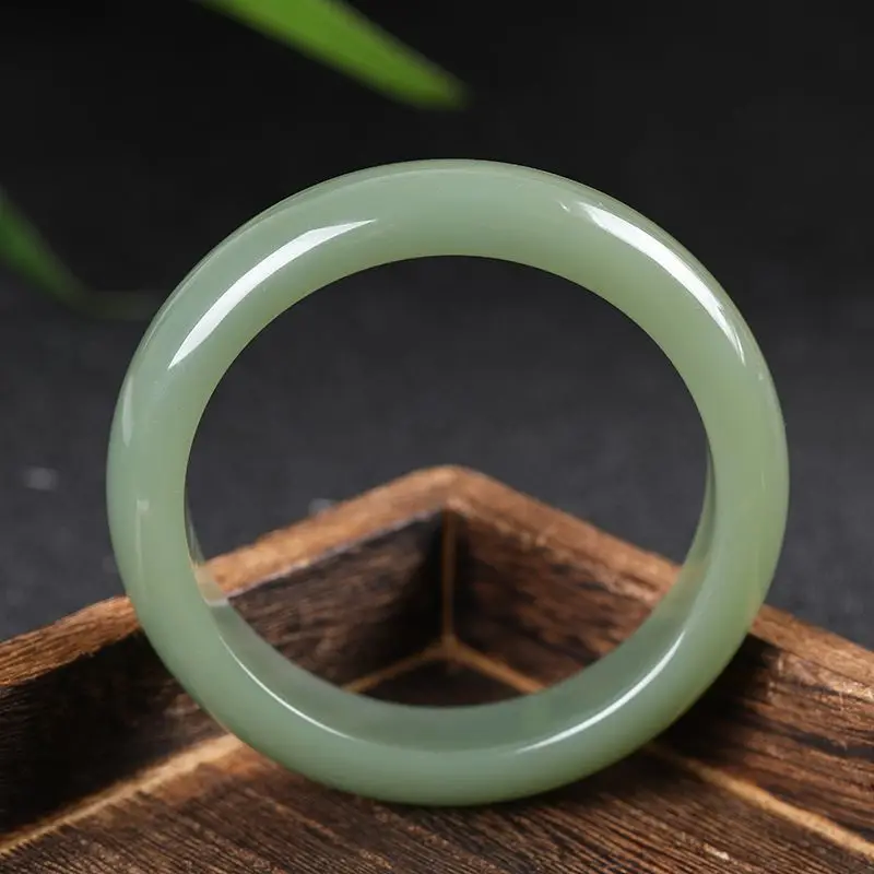 

Женский браслет Hotan, натуральный, светлый, из настоящего нефрита, для мамы