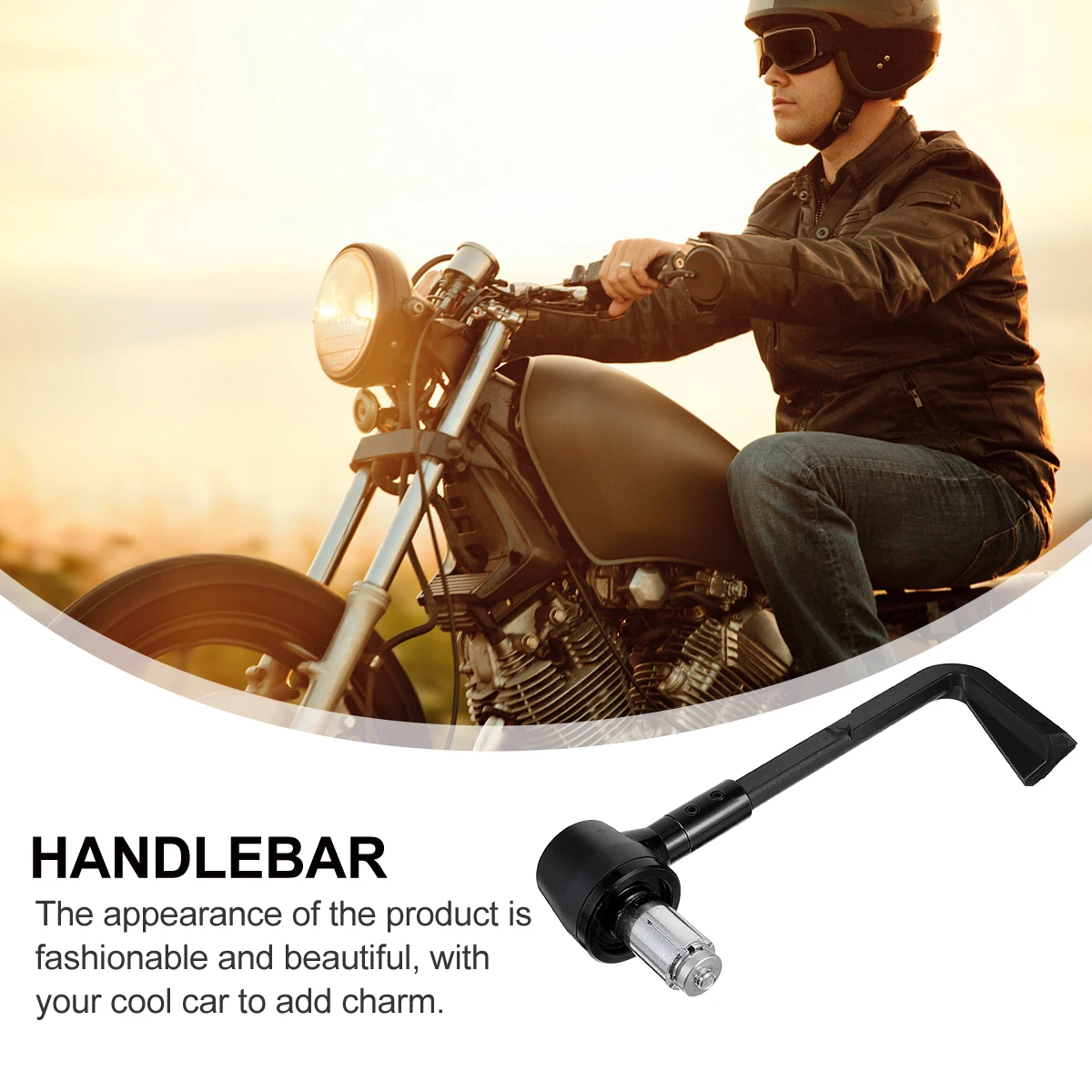 

1 Pair Aluminum Motorcycle Handlebars Grips Durable Cnc Brake Clutch Lever Protector Accessory Non-Slip Vibration Absorbing