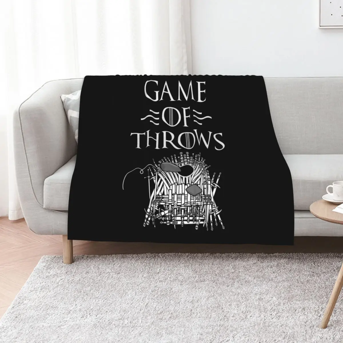 

Game Of Throws Funny Cornhole Bean Bag Toss Lawn Game Design Throw Blanket Softest warm for winter manga Blankets