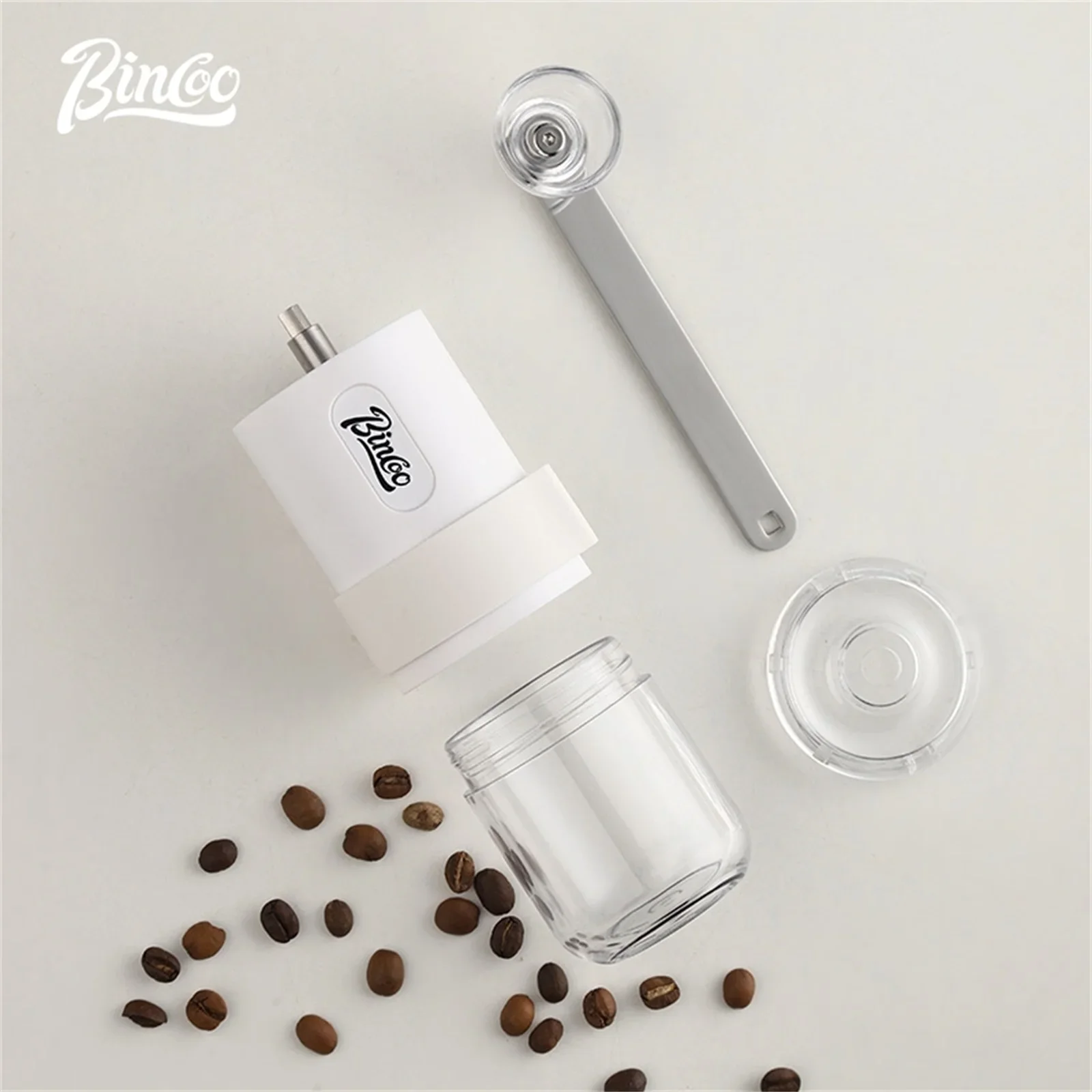 

BINCOO Manual Coffee Bean Grinder Foldable Portable Hand-crank Grinder Adjustable Ceramics Core Burr Household Barista Tool Sets