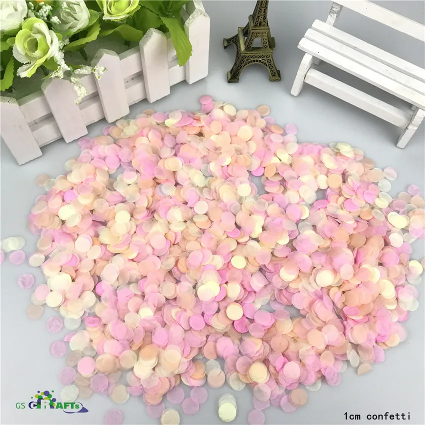 1cm 10g/bag Mixed Colors Metallic Rose Gold Mini Round Confetti Dots Filling Balloons Baby Shower Wedding Engagement Decorations