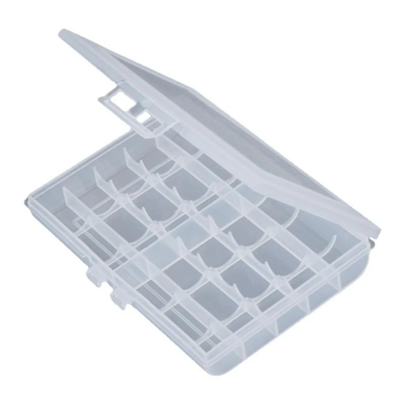 

DXAB 10 AA Plastic Batteries Storage Box Battery Holder Case Organizers