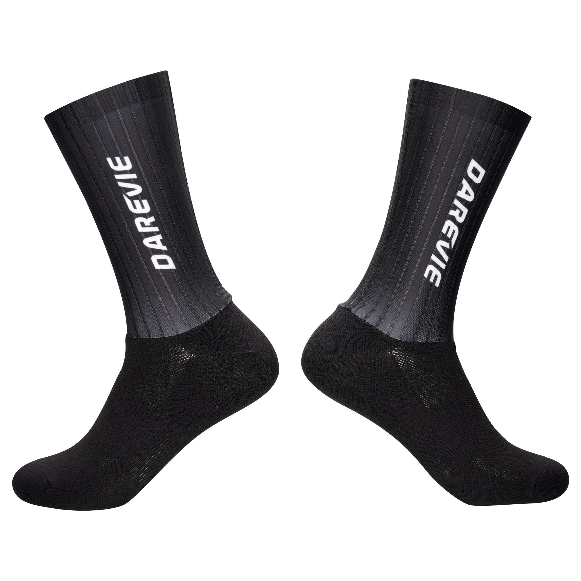 DAREVIE Fahrradsocken Aero High Speed Radsocke Pro Sportsocken für Männer Anti-Rutsch-atmungsaktive Sportsocken Feuchtigkeitskontrolle