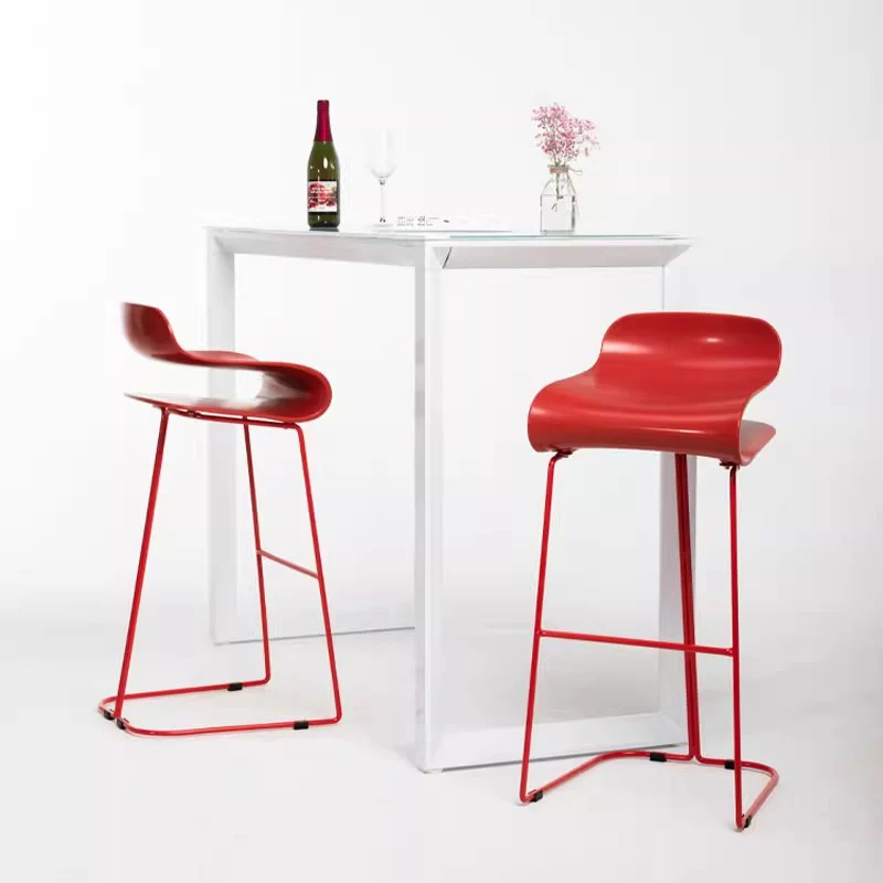 Silla de Bar de estilo nórdico, mueble moderno, sencillo, con personalidad creativa, a la moda