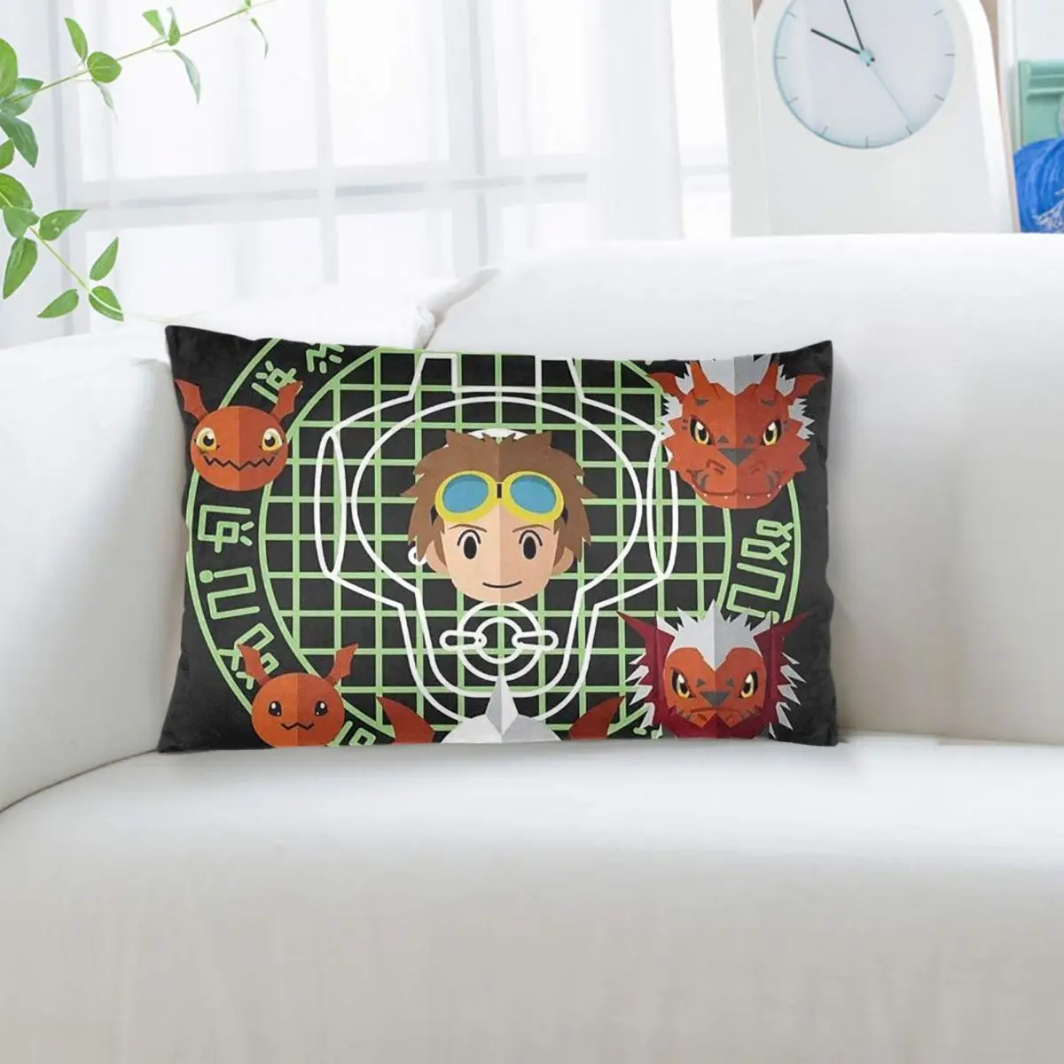 Anime Digimon Gallantmon Rectangle Pillowcase Cushion Cover Decor Bedroom Bed Home Comfort Throw Pillow