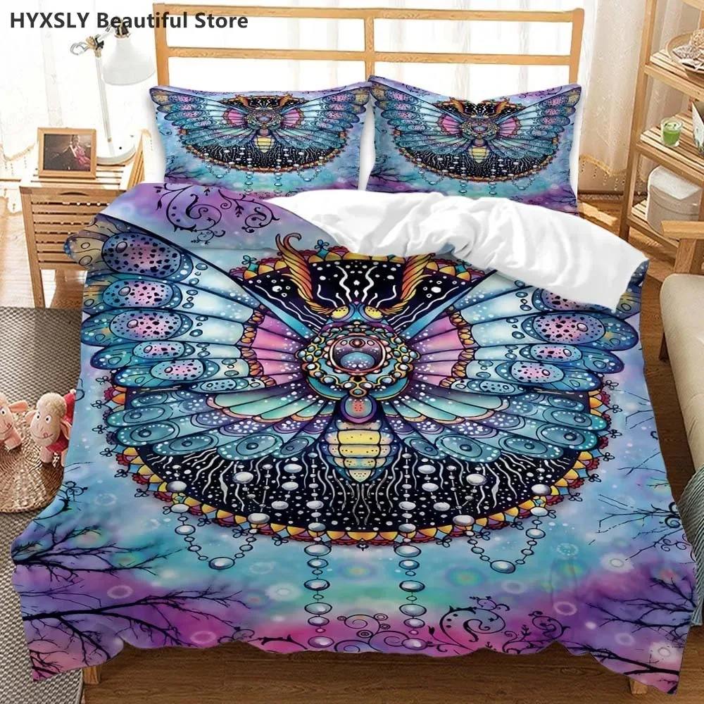 Butterfly Duvet Cover Animal In A Dark Environment Bedding Set Pillowcases Bedclothes Single Double King Queen