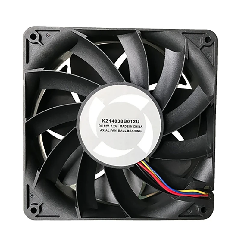مروحة تبريد عالية الطاقة لهيكل الكمبيوتر ، مروحة شاسيه Whatsminer ، M20S ، B21 ، KZ14038B012U ، ، ، DC12V ، 7.2A ، RPM